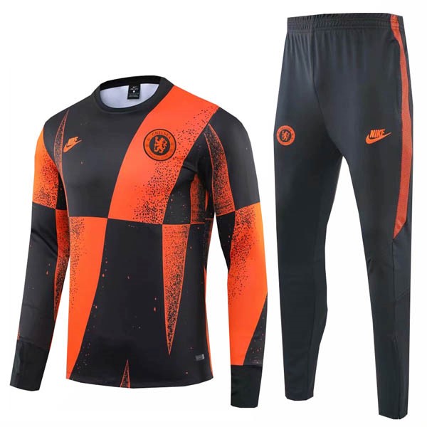 Survetement Chelsea Noir Orange 2019-20